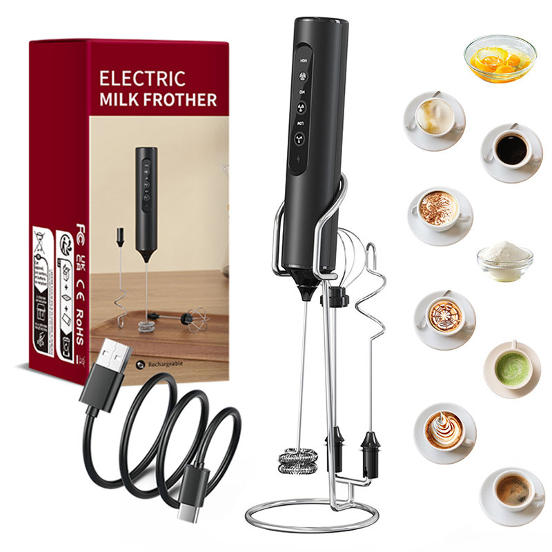 Electric Milk Frother Handheld - 3'ü 1 Arada Elektrikli El Tipi