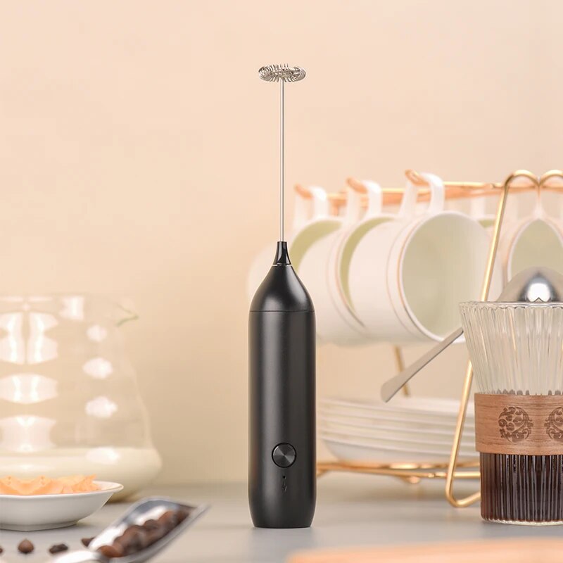 Portable Blender Usb Rechargeable - Elektrikli Süt Köpürtücü Kahve Köpürtücü USB-C