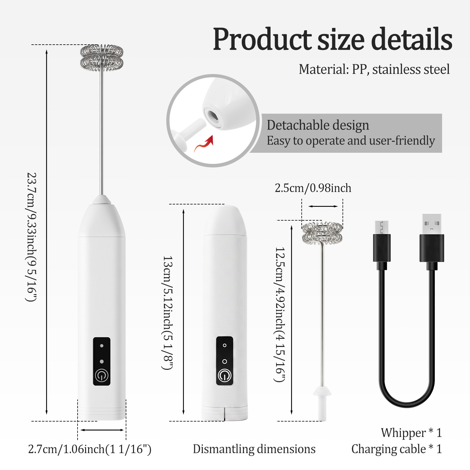 Kablosuz Süt Köpürtücü Taşınab - Electric Milk Frother Handheld incelemesi ve fiyatı